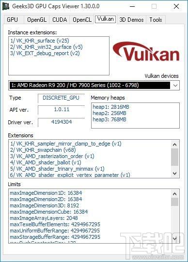 GPU Caps Viewer,显卡诊断,显卡识别,GPU