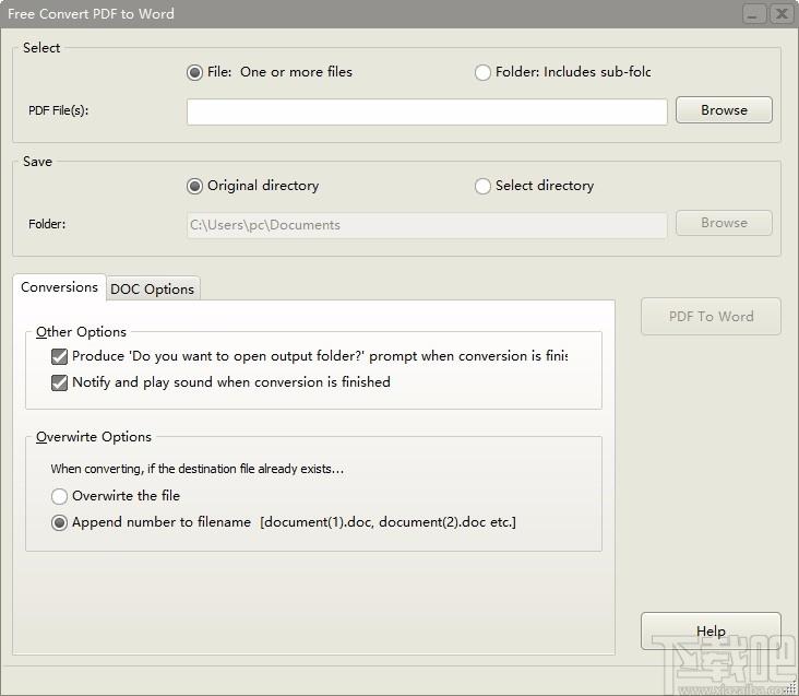 Free Convert PDF to Word,PDF转Word,文件转换