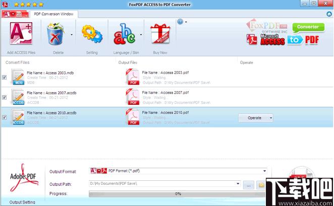 FoxPDF Access to PDF Converter下载,文档转换,PDF转换