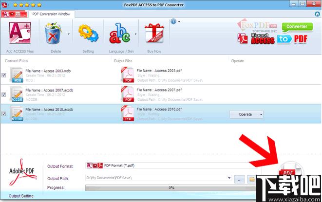 FoxPDF Access to PDF Converter下载,文档转换,PDF转换
