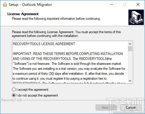 RecoveryTools Outlook Migrator下载,PST迁移器,邮件处理,格式转换