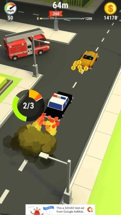 疯狂警察3d游戏下载,疯狂警察3d,竞速游戏,竖版游戏